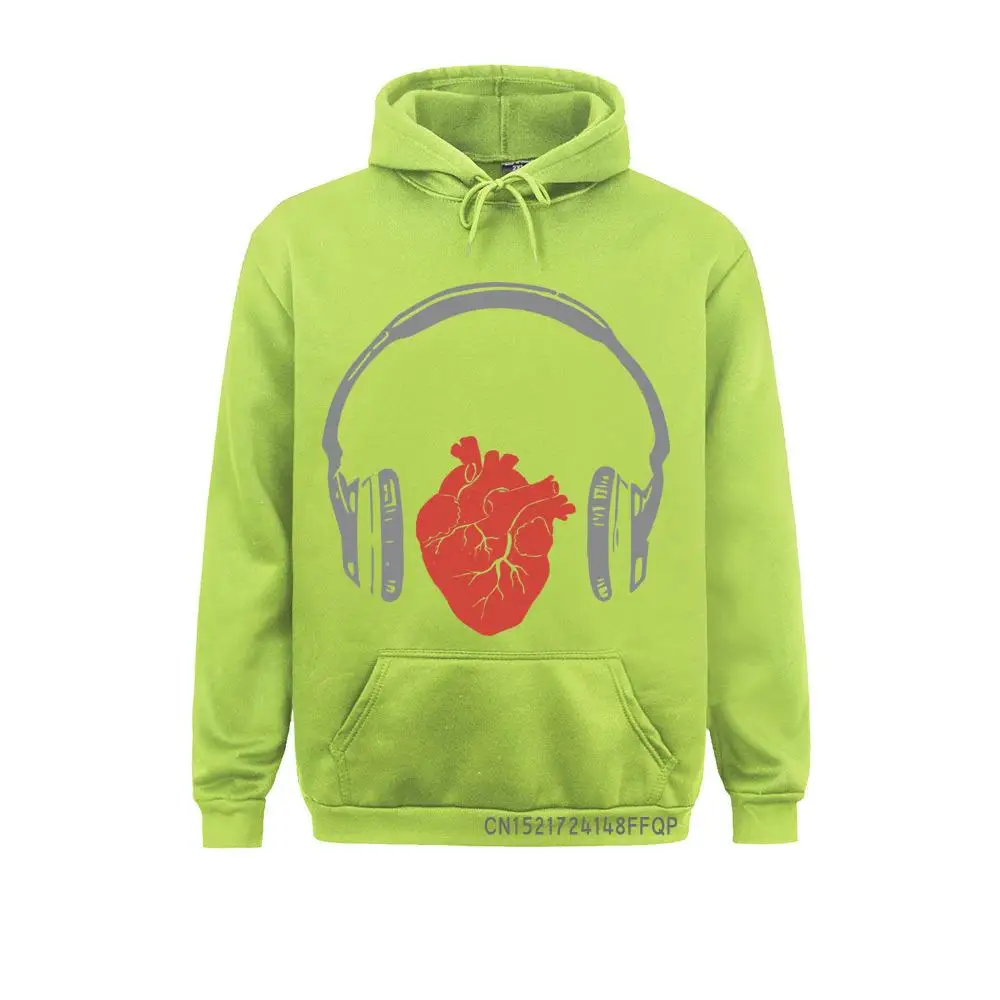 Listen To Your Heart Print Sweatshirt Fashion Casual Fitness Cool Pocket Men's Pullover Harajuku Hoodies Men Clothing