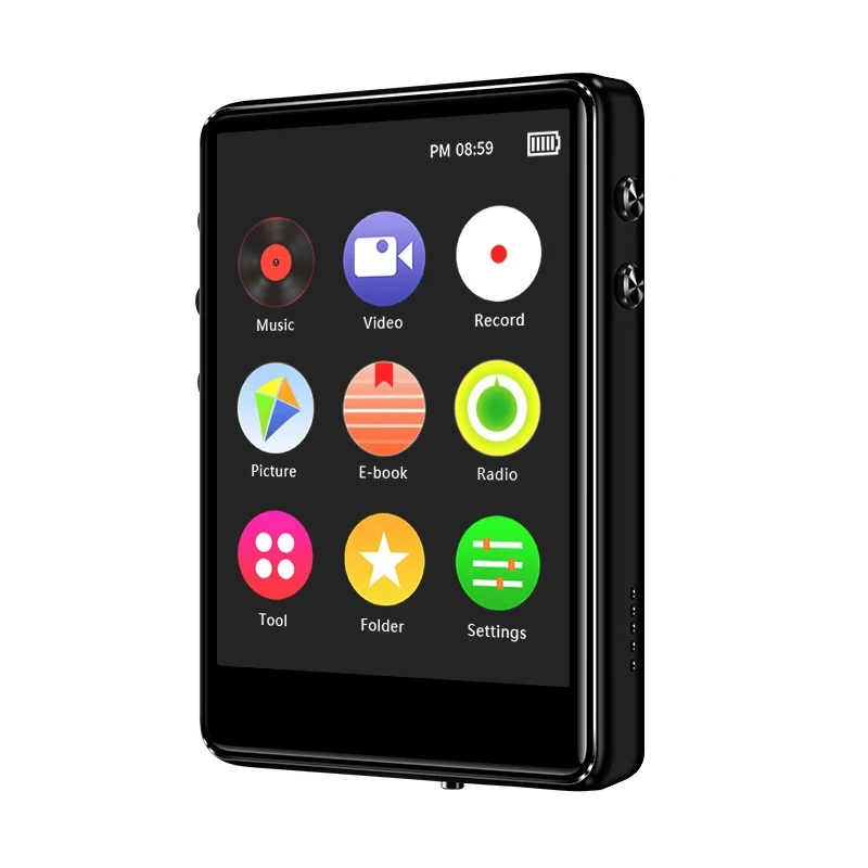 Mp3 4 Mp4 и Mp3-плеер с Bluetooth 5.0 Сенсорный экран Наушники Музыкальная запись Lecteur Видео Hi-Fi FM Радио Hi-Fi Динамик Flac