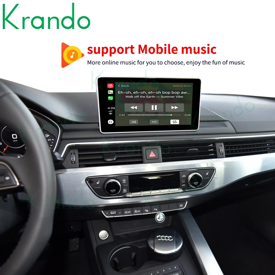 Krando WIFI Wireless CarPlay Activation Module For Audi A4 A4L A5 S4 B8 B9 2009 - 2020 MMI 3G 2G Decoder Box AirPlay Maps