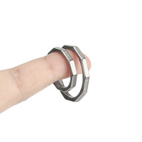25mm/30mm Titanium Alloy Ring Outdoor Tool Keyring EDC Keychain Accessories