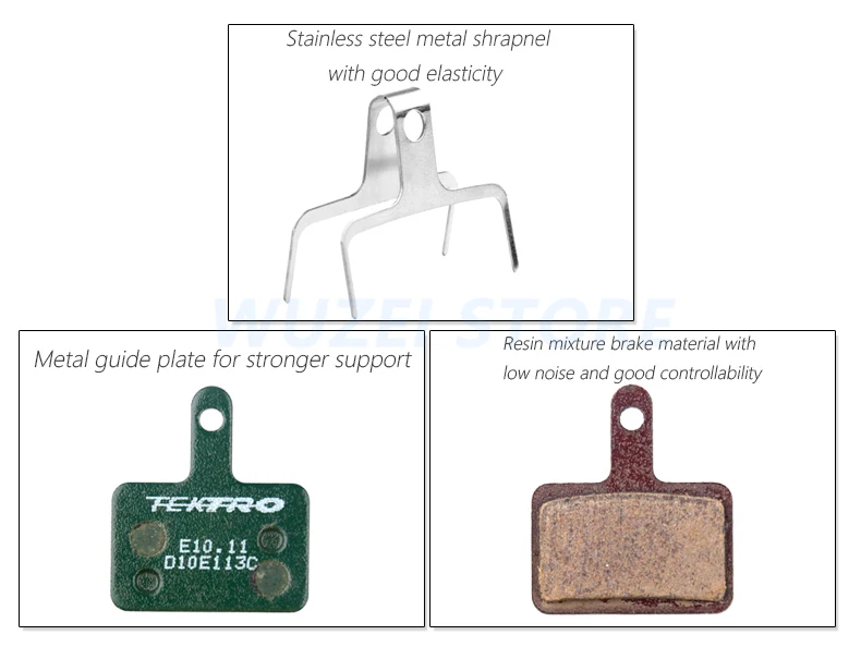 TEKTRO E10.11 Scheibenbremsbeläge MTB Bremsbeläge Mountain Road Faltbares Fahrrad Für MT200/M355//M395/M415/M285/M286/M280 – Detail 4