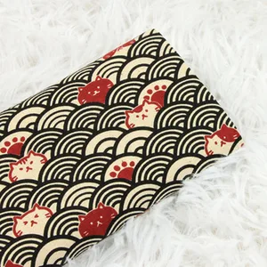 Tecidos de Algodão Grosso com Curva de Gato, Tecidos Soft Breeze, Pano Artesanal, Saco DIY, 100% Algodão, CR-389, Meia Jarda 12 principais vendas tecido estampa gato - №7