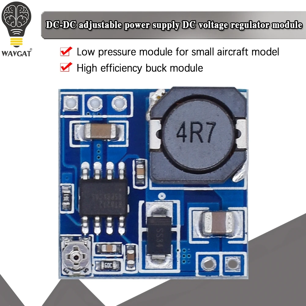 MINI jet BUCK DC-DC adjustable power supply DC voltage stabilizer module high efficiency BUCK module out 0.92-15V