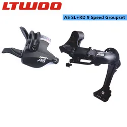 LTWOO A5 SL+RD Rear Derailleur SGS 9 Speed Shifter Lever Right For Mountain Bike Bicycle Controller A5 Compatible With MTB SRAM