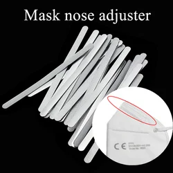 50/100/500/Pcs/Lot Gezichtsmasker 3 Type Neusbrug Clips Verstelbare Elastische Mond Maskers cord Diy Aluminium Sheet Masker Neus Regelaar