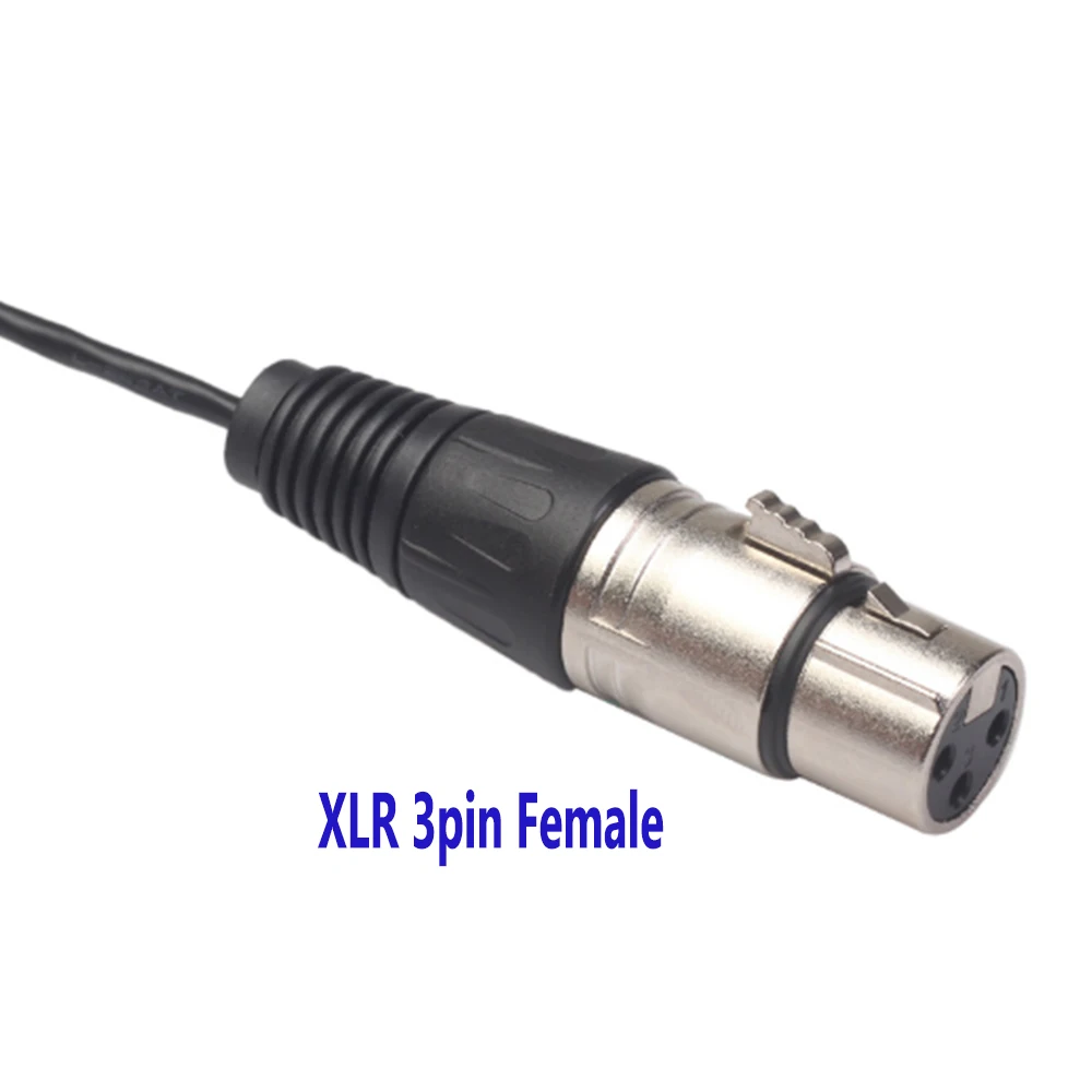 5M 10M Mini XLR 3pin Female to XLR 3pin Female Cable for Blackmagic Pocket Cinema 4k Camera Audio Line Cable