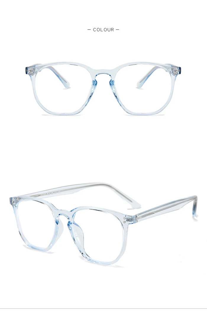 Polygon TR90 Anti-Blaulicht-Myopie-Brille, Retro-Reis-Nagelrahmen, schützende Augenbrille mit Sehstärke, 0–0,5–0,75 bis -6 – Detail 11