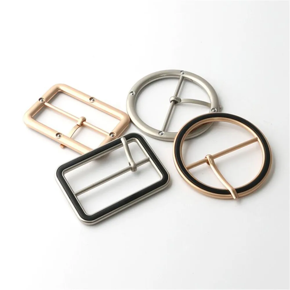 1  pieces High-grade metal button belt buckle three gear buckle clothing windbreaker bag decoration button