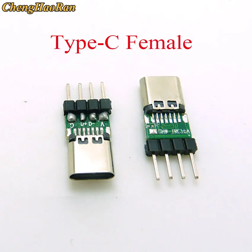 Vertical USB MicroUSB Micro USB Type C Female Male Head Connector PCB Converter Adapter Breakout Test Board 180 Degree Vertical