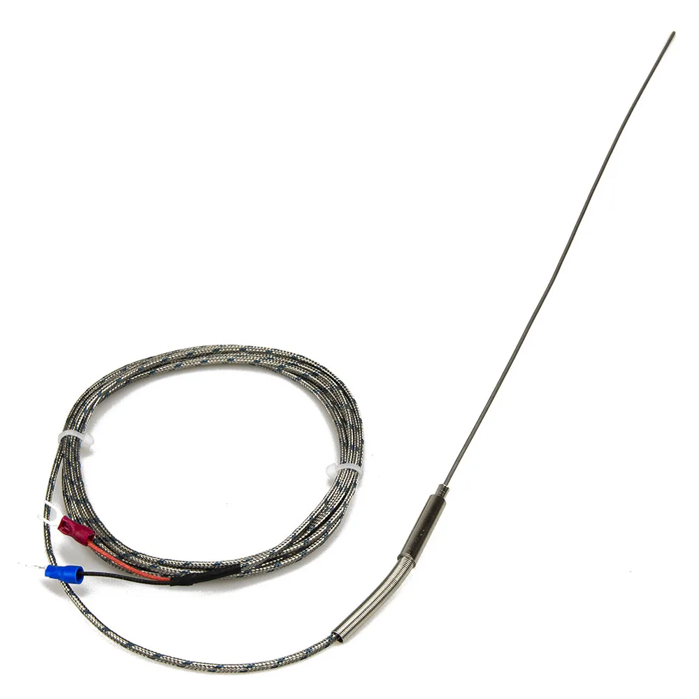 FTARP08 K J T type 2m metal screening cable 300mm flexible probe sheathed thermocouple temperature sensor