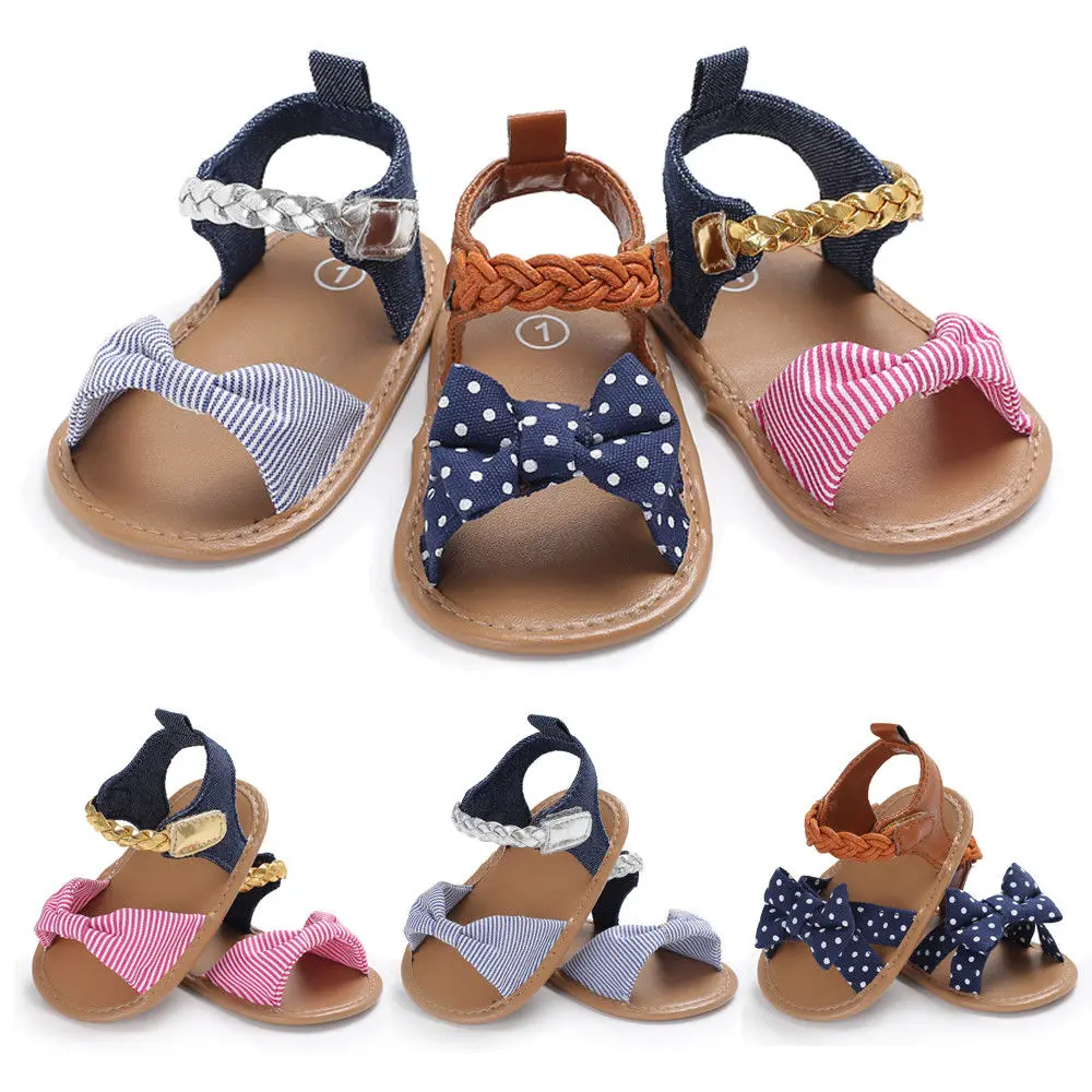 Baby Girl Sandal Pudcoco 0-18Months Newborn Kid Baby Girl Flower Sandals Summer Casual Crib Shoes Fashion / Comfortable Hot Sale