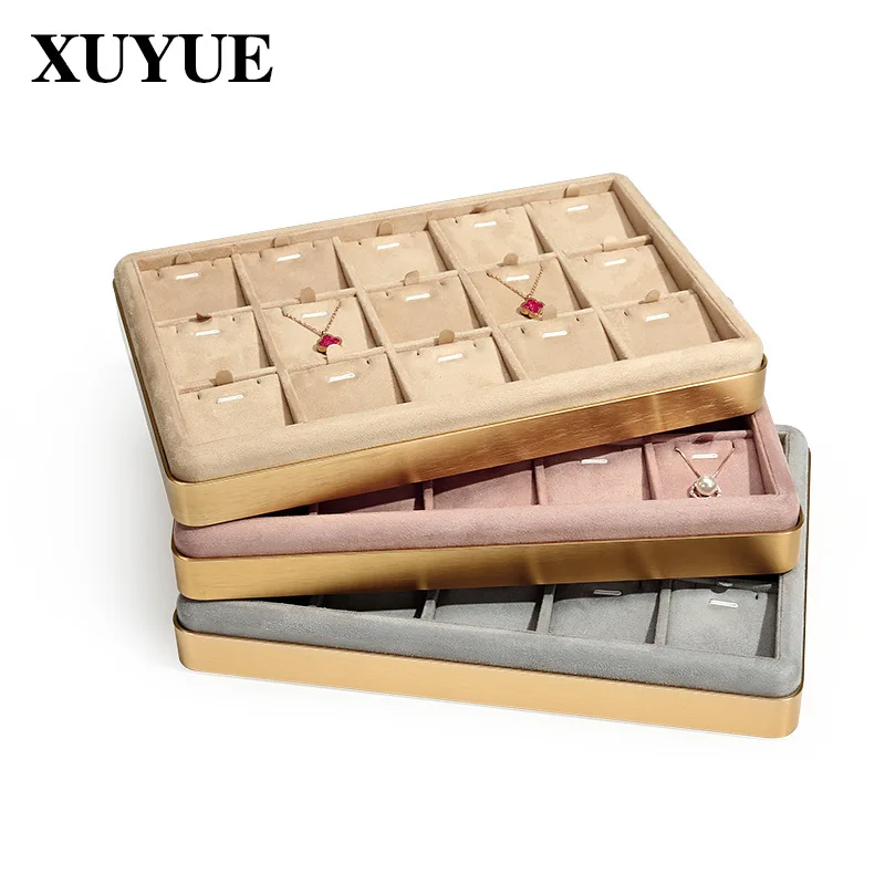 New Design Metal jewelry prop tray High Level multi-color jewelry Organizer Storage jewelry display props For Ring Earring