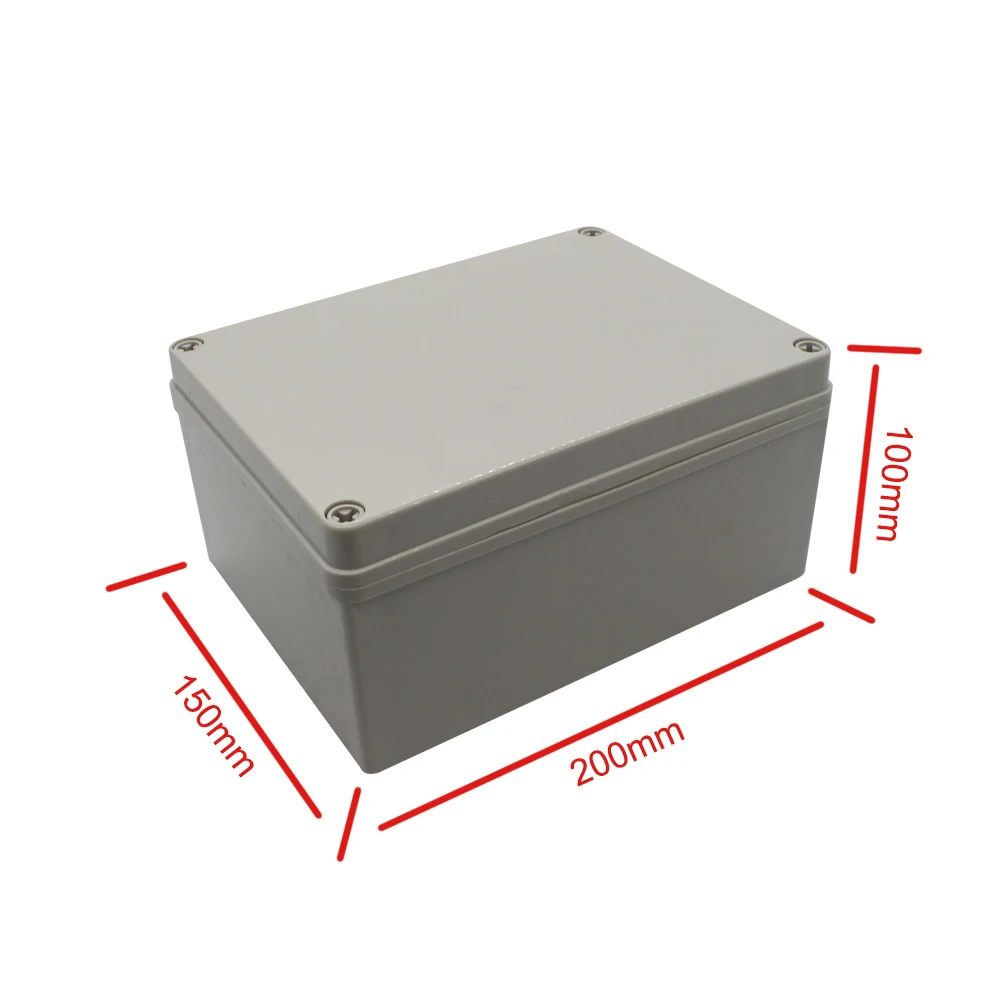 200*150*100mm with base plate Plastic Enclosure Electronic Instrument Case Electrical Project Box Outdoor Junction Box Housing