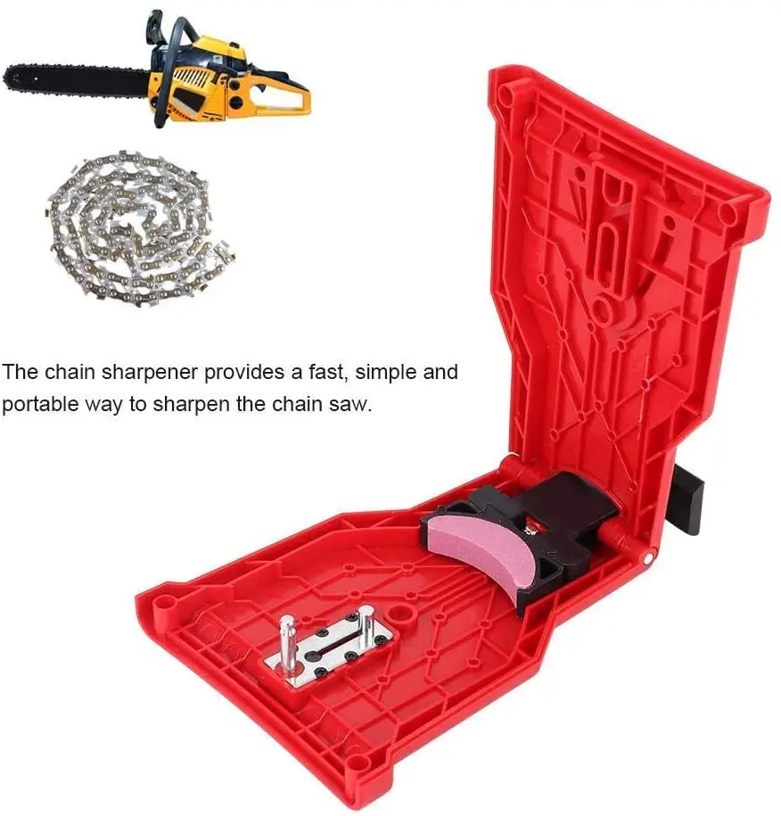 Chainsaw Sharpener Tool for Woodworking Grinding with Teeth & Sharpening Stone Portable Grinder Tool Small Whetstone