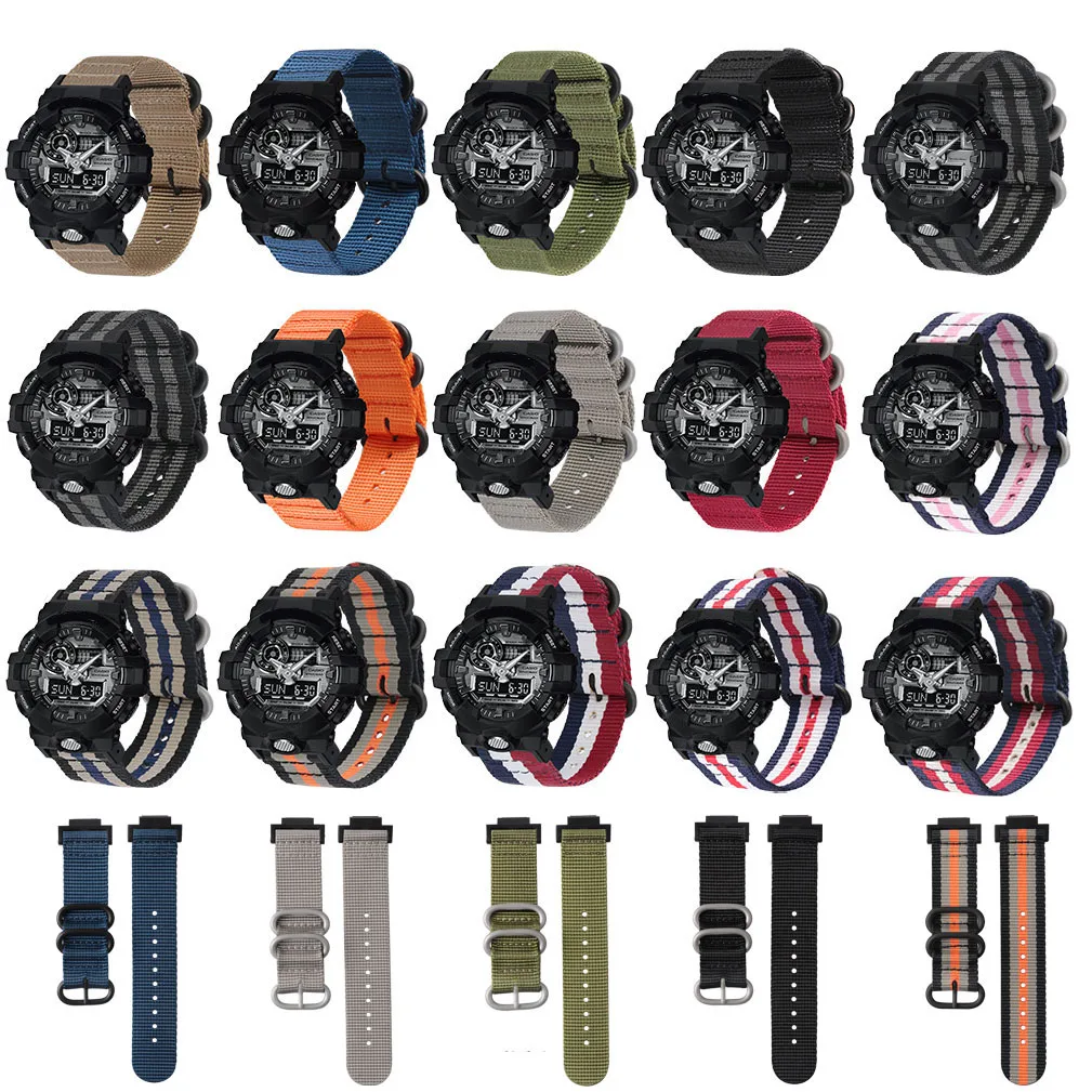 16mm Gshock Nylon Watchband for Casio G-SHOCK GA-150 800 DW5600 6900 GD-110 G-8900 GLS8900 Watch Strap Band Replace Bracelet