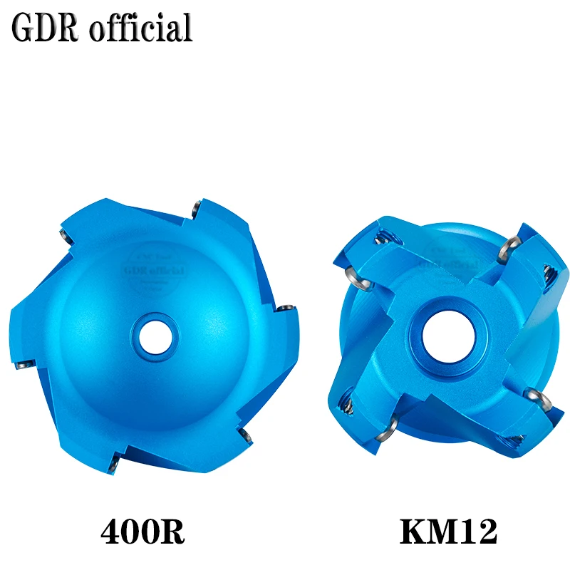 45 angle KM12 45°face aluminum flat head end mill SEKT1204 insert BAP 400R 90°-angle cutter head for aluminum face milling cutte