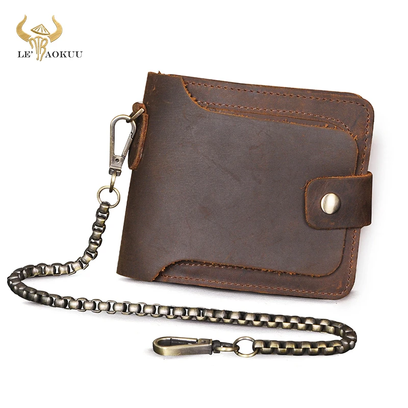 

New Men Male design Vintage Real Crazy Horse leather Card Cash Case Gift Organizer Horizontal Wallet Zipper Slim Purse 406