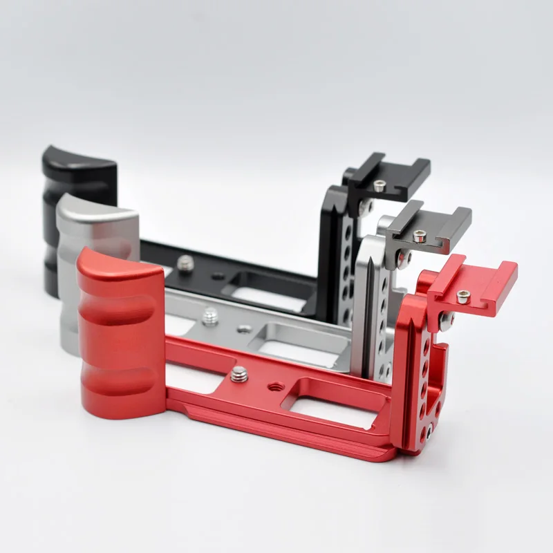 For Fuji X-E3 Fujifilm XE3 Porous Camera L Bracket Hand Grip Quick Release With Hot Shoe Mount