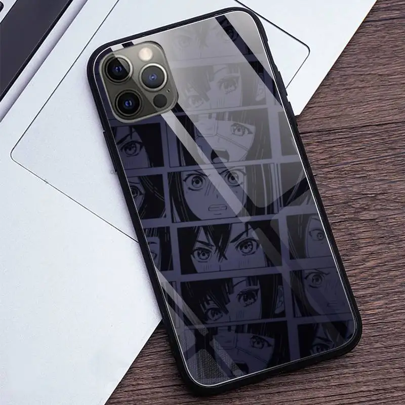 

Japan anime girls Phone Case Tempered Glass For iPhone13 12 11 Pro XR XS MAX 8 X 7 6S 6 Plus SE 2020 12 Mini case