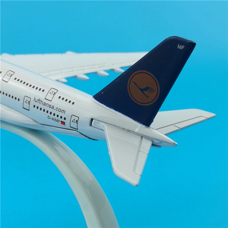 16cm 1:400 Scale Alloy Metal Germany Air Lufthansa A380 Airlines Airplanes Model Airbus A380 Airways Plane Model Aircraft Kids