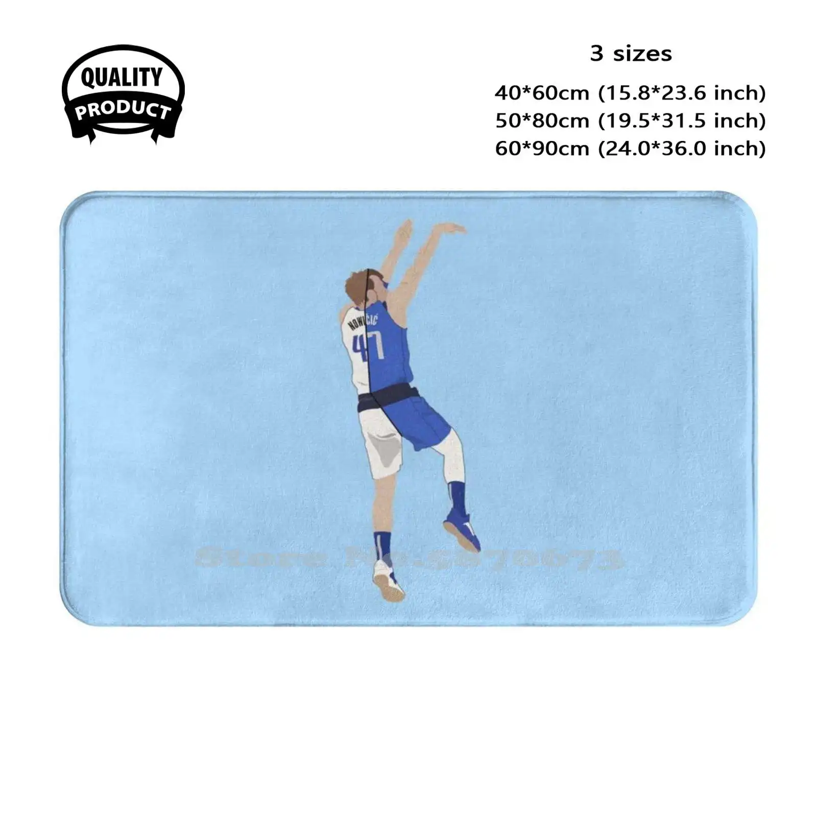 Dirk Nowitzki And Luka Doncic Soft Cushion Home Carpet Door Mat Car Rug Luka Donc Doncic Mavericks Dallas Dirk Nowitzki 77 41 6