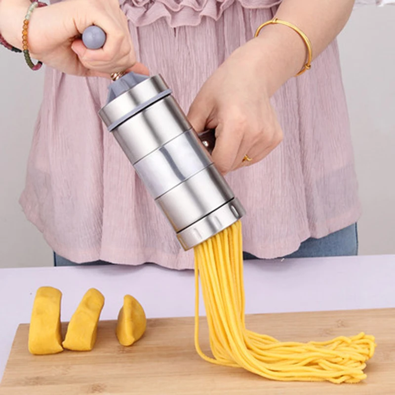 WALFOS New Stainless Steel Pasta Machine With 5 Models Manual Pasta Machine Noodle Press Kitchen Tools Vegetables