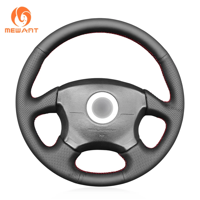 

MEWANT Black Artificial Leather Car Steering Wheel Cover for Subaru Impreza WRX STI 1999 2000 2001 2002 2003 2004