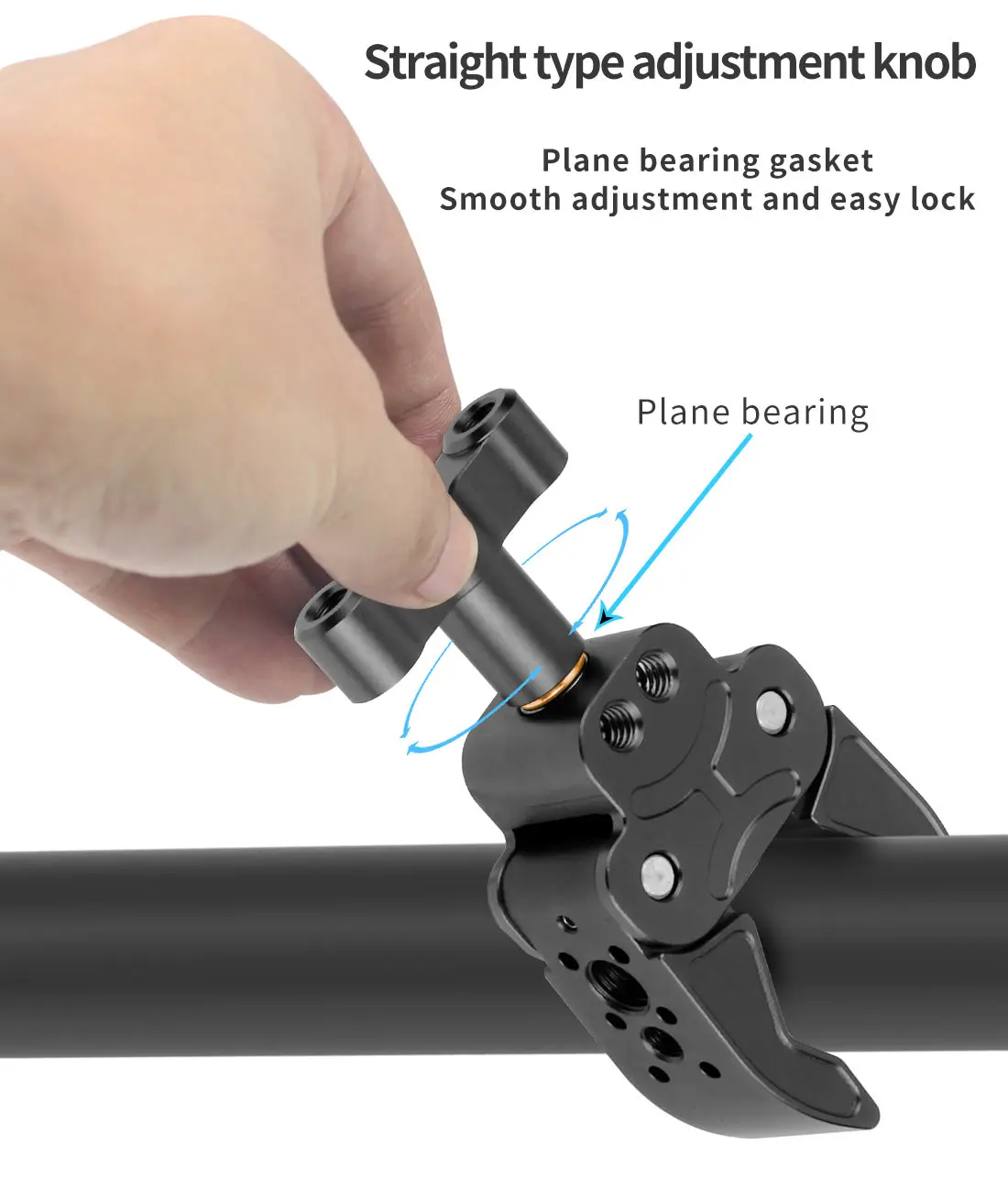 Super Clamp Gelenk arm Krabben klaue c Typ Fotografie Blitzlicht Kamera Stativ Ein beins tativ halter Monitor Verlängerung sclip – Detail 5