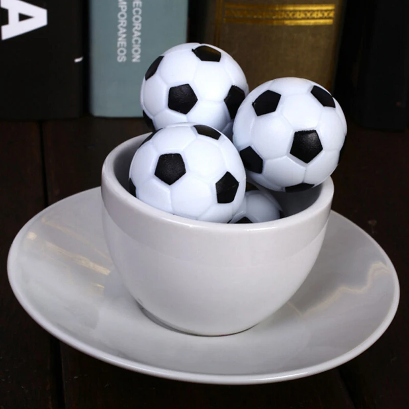 4 Pcs Resin Foosball Table Soccer Ball Indoor Games Fussball Football 32mm Used For 1.2m Table