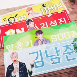 Colorful Hand Banners with Logo Print, Waterproof, Non-woven Fabric, Kpop Stars, EXO, 50Pcs