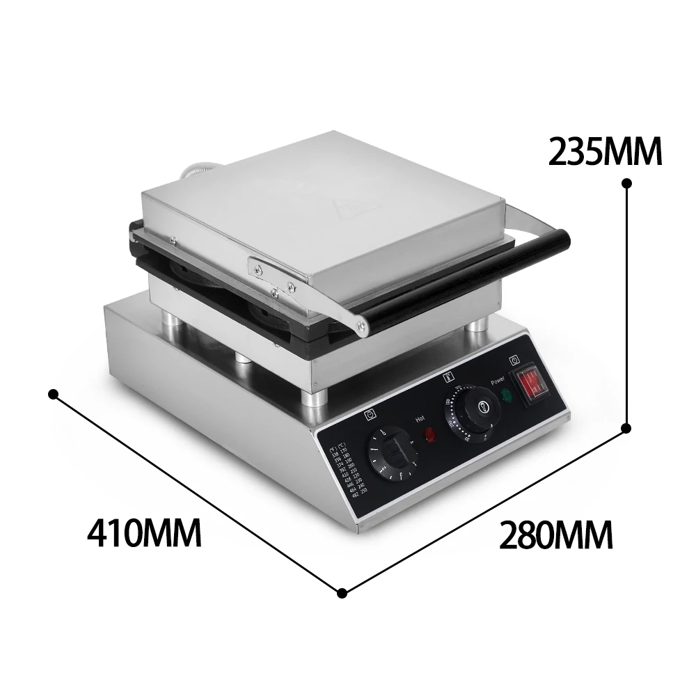 ITOP Waffle Maker 4 Pcs Electric Commercial Round Waffle Machine Oven Non-stick Surface Waffle Muffin Machine Waffle Cake Baker