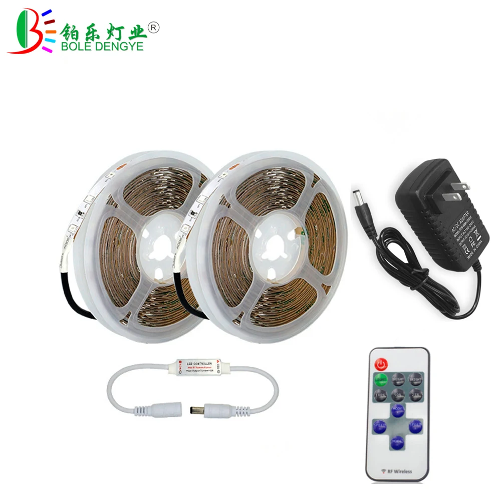 

2835 LED Strip Light kit DC12V 1M 2M 5M 10M LED Rope Light Yellow Red Green Blue Warm Cool White Flexible LED Diode Ribbon Tape