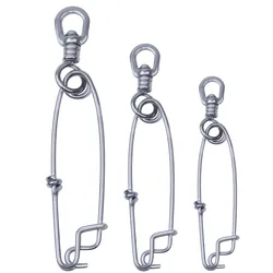5/20Pcs Longline fishing snap clips 400/1100LB Stainless steel Tuna Jig trotline clips Fishing Swivels Fishing Connector tackle
