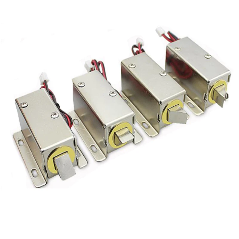 DC12V Small Tilted Lock Cylinder Storage Cabinets Electronic Lock Mini Electric Bolt Lock Drawer File Cabinet Lock