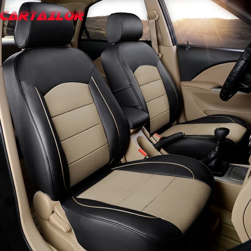 

CARTAILOR Cowhide Leather Car Seat Cover Custom for Jaguar xj Seat Covers Cars Accessories Auto Cover Seats Protector for xj220