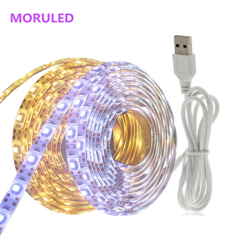 Led Strip Waterproof Dimmable Touch Dimming USB 5V Led Diode Tape Light Backlight For TV Toilet Mirror Table Wardrobe Ribbon Led