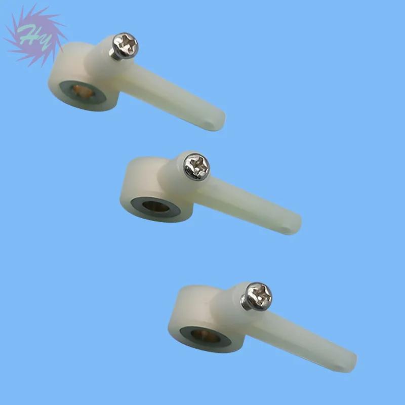 5 Pcs Steering Arms 1/2 Arm  With Screw For RC Airplanes Parts Electric Planes Foam  Model Accessories Color White