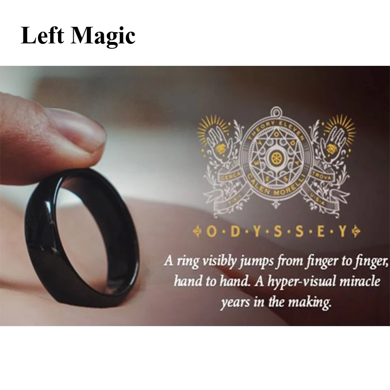 Odyssey Ring Magic Tricks Magicians Ring Transfer Jumps From Finger to Finger Magia Close Up Street Illusions Gimmick Mentalism