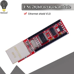 1PCS ENC28J60 Ethernet Shield V1.0 for arduino compatible Nano 3.0 RJ45 Webserver Module