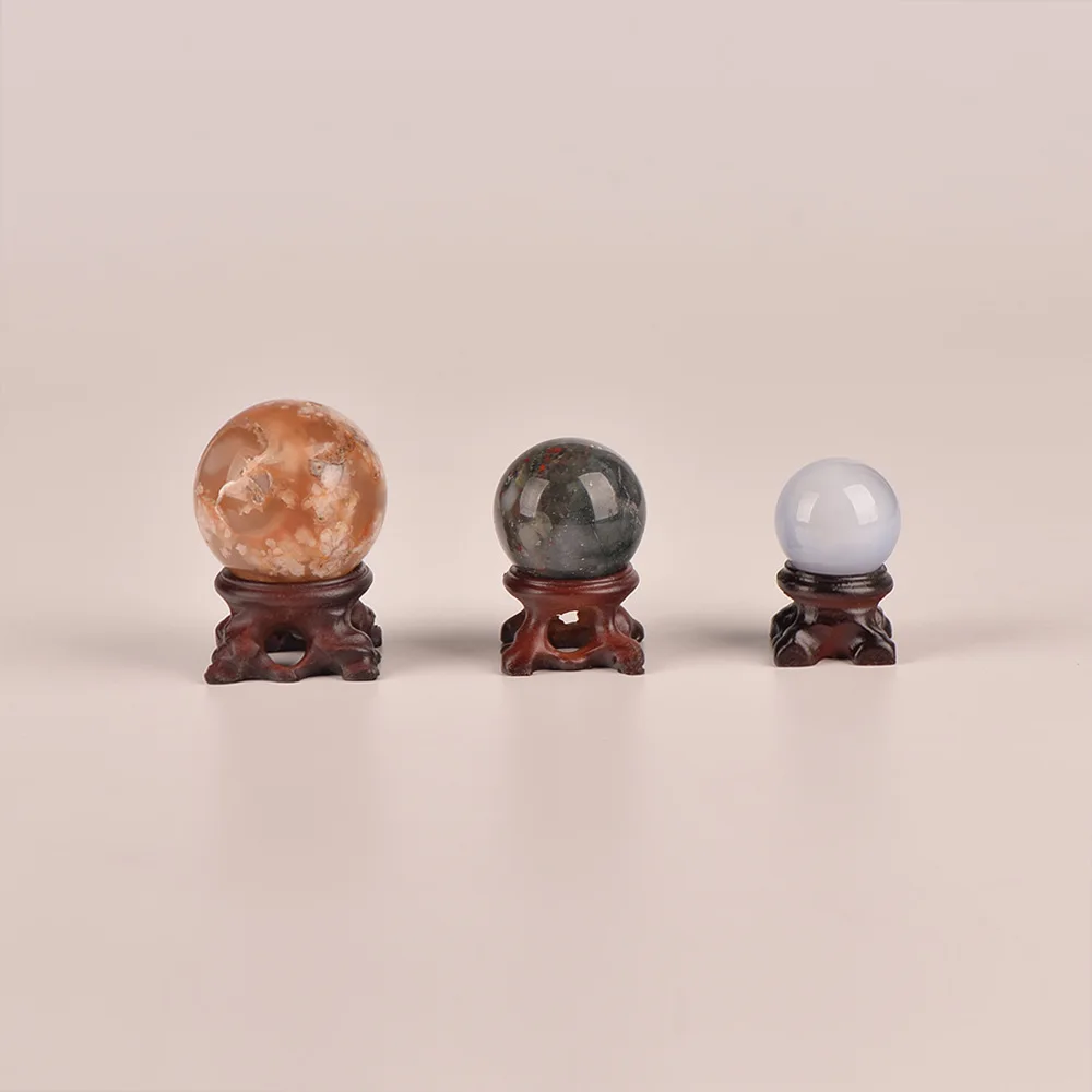 Wood Display Stand Base for Crystal Balls, Ball Holder, Home Decor, Office Ornaments, 1Pc