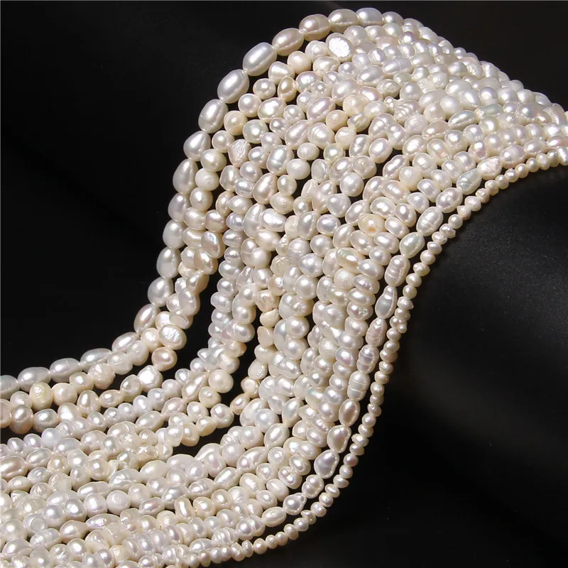 100% Natural Freshwater Pearl Irregular Baroque Small Pearl Bead For Jewelry Making DIY Bracelet Necklace 14