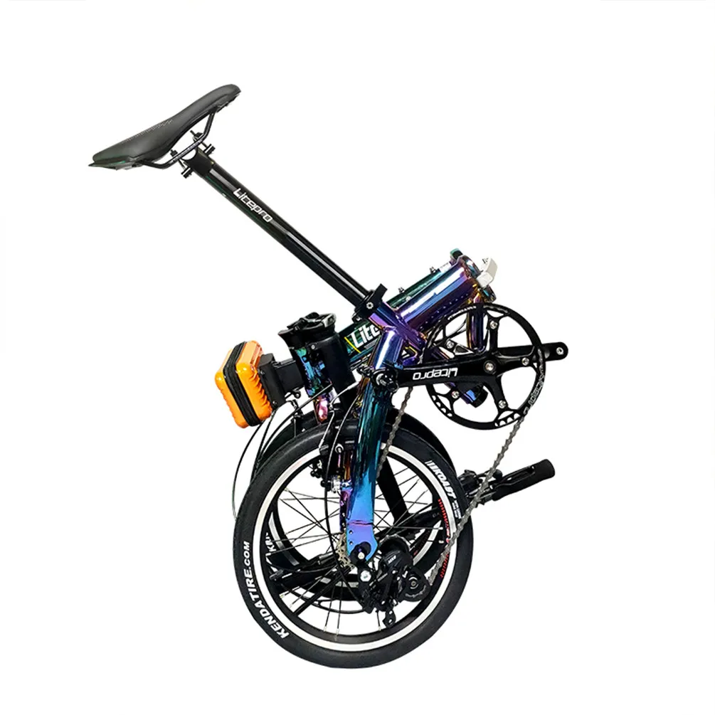 Litepro 412 14/16Inch Folding Bike Aluminum Alloy Mini Modification Colorful Outer 3 5 Speed Bicycle Vehicle