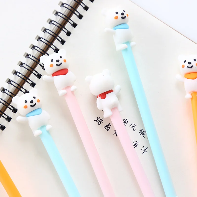 

36PCS Cute Bear Neutral Pen 0.5mm Student Homework Writing Cartoon Stationery Gel Pen Kawaii School Supplies