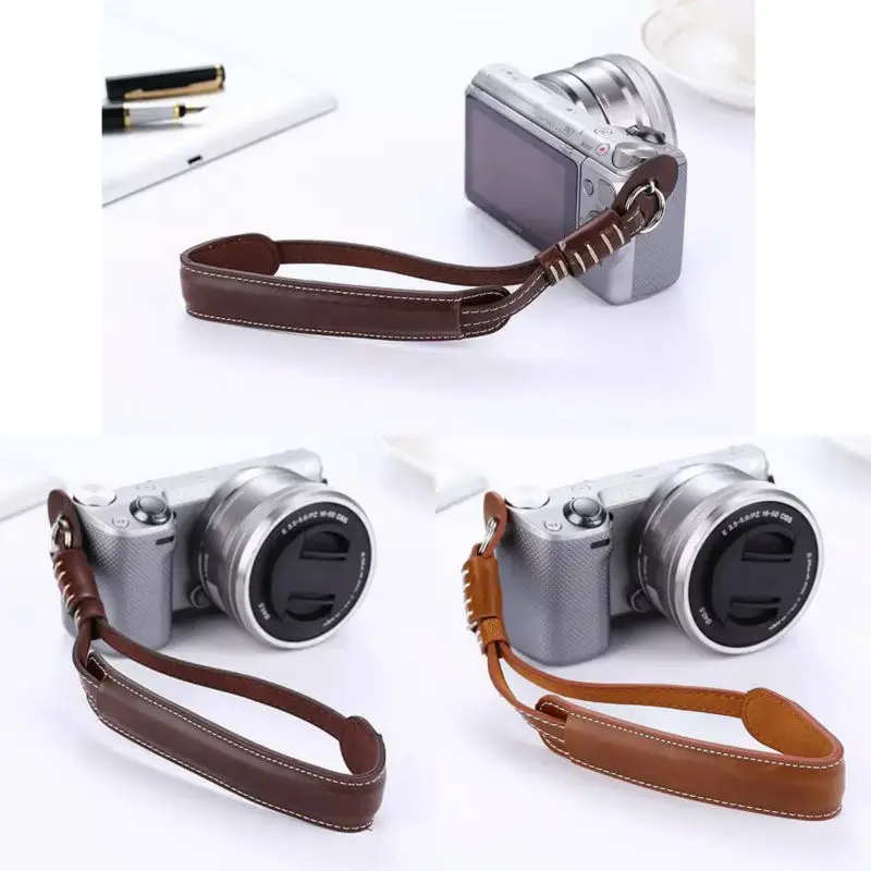 PU Leather Camera Wrist Hand Strap Grip For Finepix Fuji Fujifilm XA5 X100F X30 X20 XT10 XT1 XT2 X100T X100S XE1 XE2 XM1 XA1 XA2