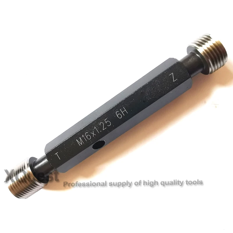 Imagem -05 - Rosca Pluge Calibres M16 M16x1.25 Mão Direita Métrica Fina Rosca Interna Plug Calibre Ferramentas M16x1 M16x2 M16x1.5 M16x0.75 6h