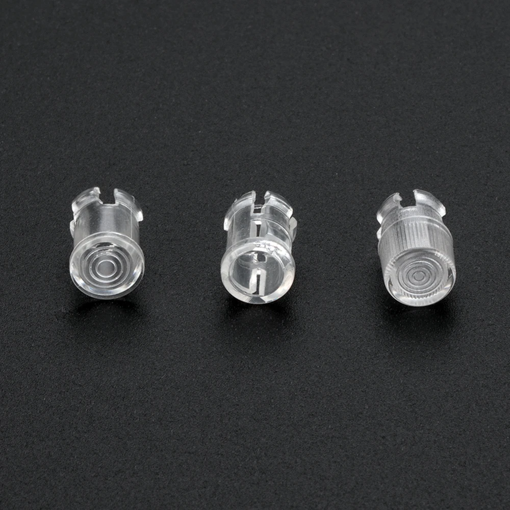 100PCS 5MM LED Base Clear Plastic LED Holder Lamp Light Guide Protective Cover