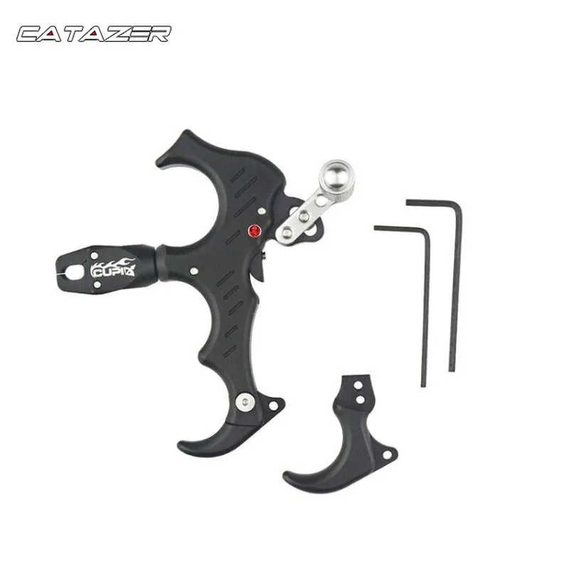 

360 Degree Rotation Eagle Beak Clamp Hook Type Release Aid Grip Stainless Steel for Compound Bow Archery Accessories