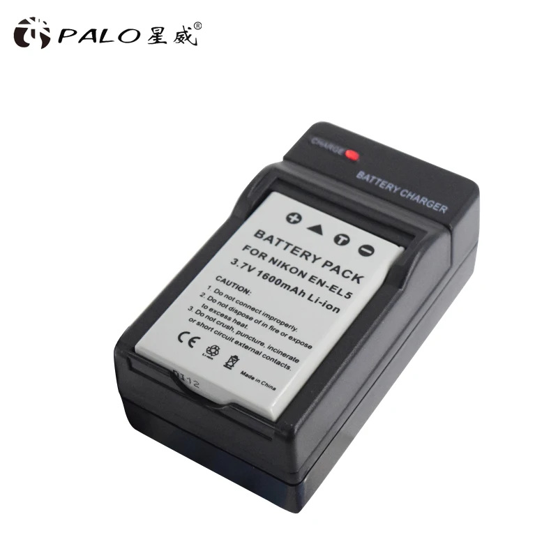 Palo 카메라 배터리 EN-EL5 ENEL5 및 EL5 for Nikon Coolpix P4 P80 P90 P100 P500 P510 P520 P5000 P5100 5200 7900 P6000 3700 4200