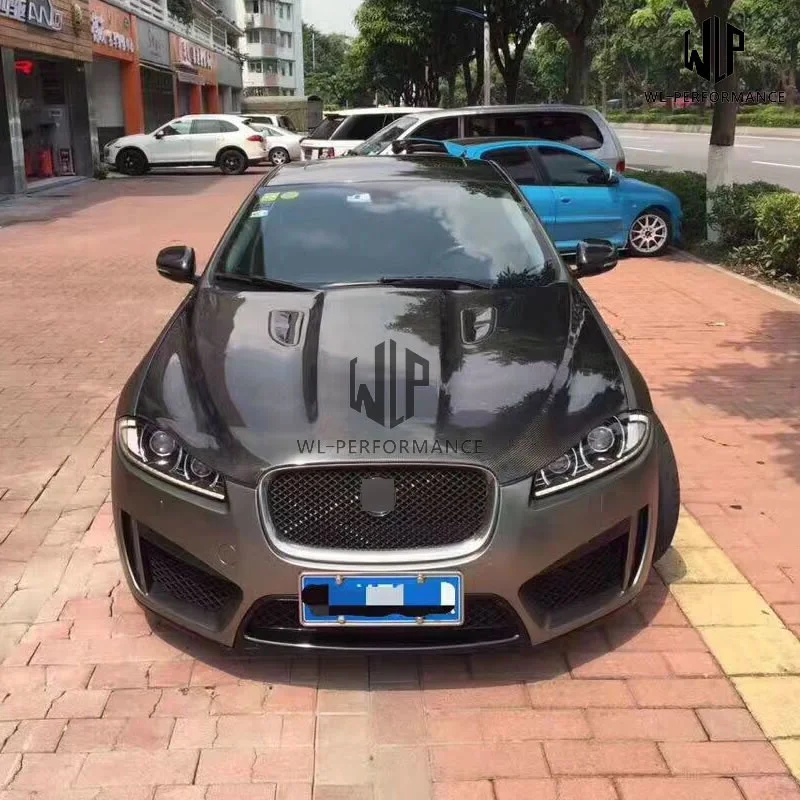 Xf High Quality Carbon Fiber Fiber Engine Hoods Auto Car Bonnet for Jaguar Xf Car Styling 11-15