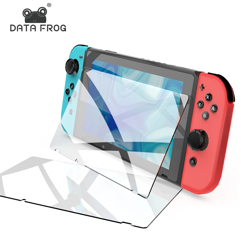 DATA FROG-واقي شاشة زجاجي مقوى 9H ، لجهاز Nintendo Switch ، فيلم واقي ، ملحقات Nintendo Switch Lite NS